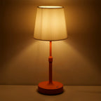 Ember Portable Lamp Pleated Orange